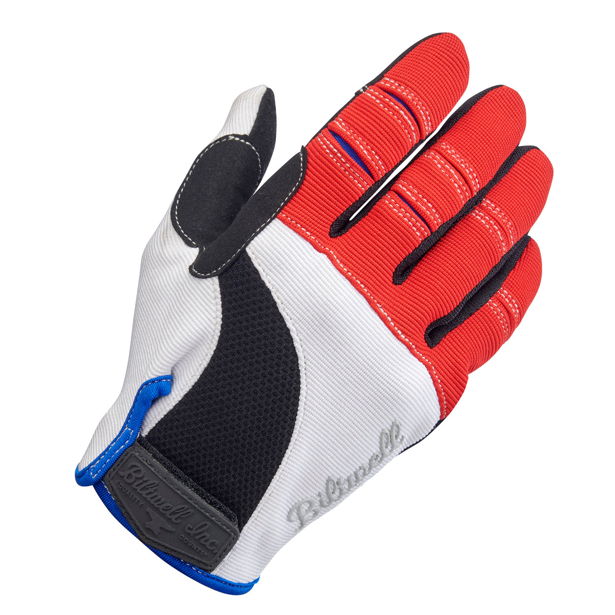 Guantes Biltwell Moto Rojo/Blanco/Azul