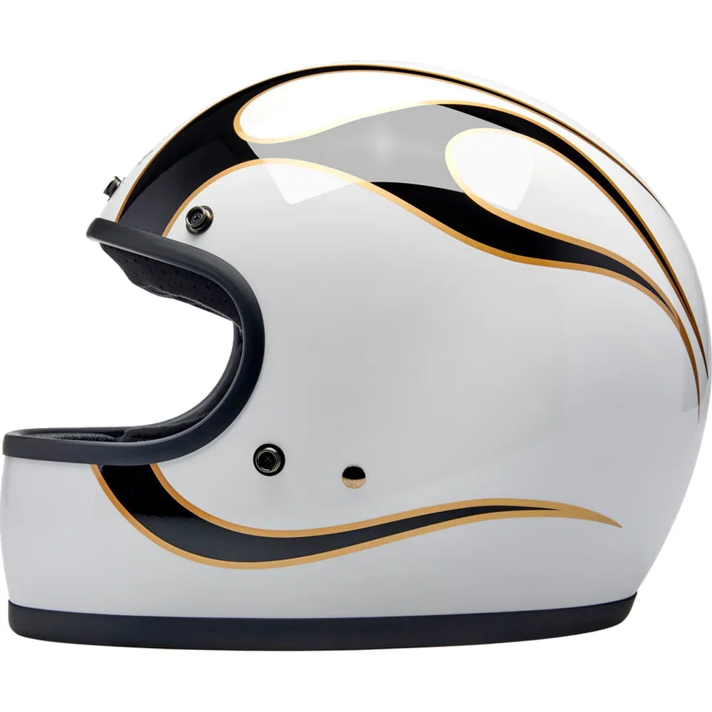 Casco gringo blanco/negro