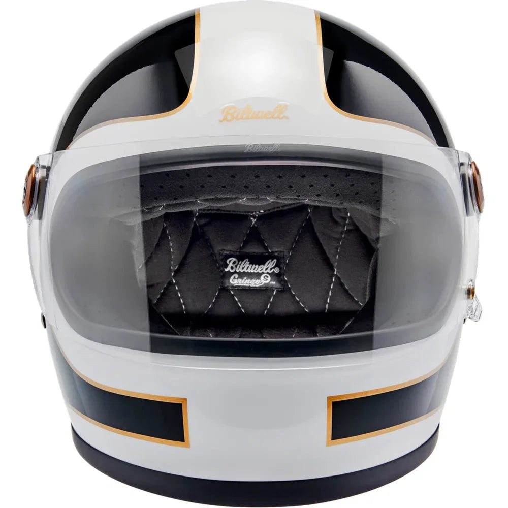 Casco gringo s tracker blanco brillo/negro