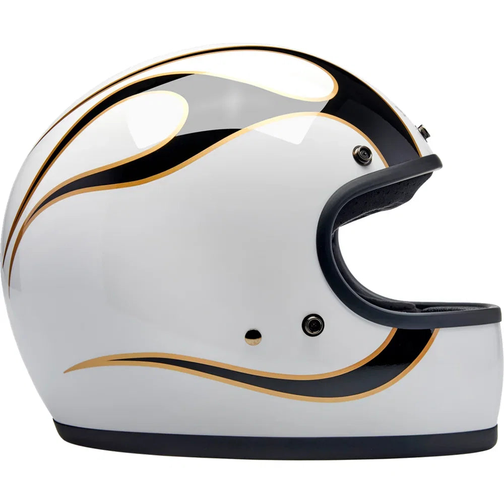 Casco gringo blanco/negro