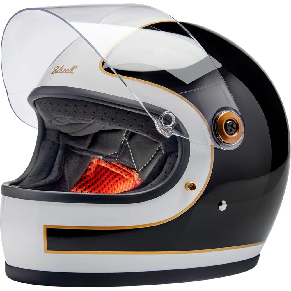 Casco gringo s tracker blanco brillo/negro