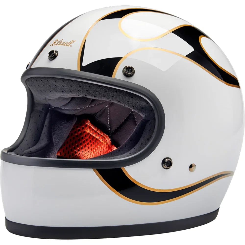 Casco gringo blanco/negro