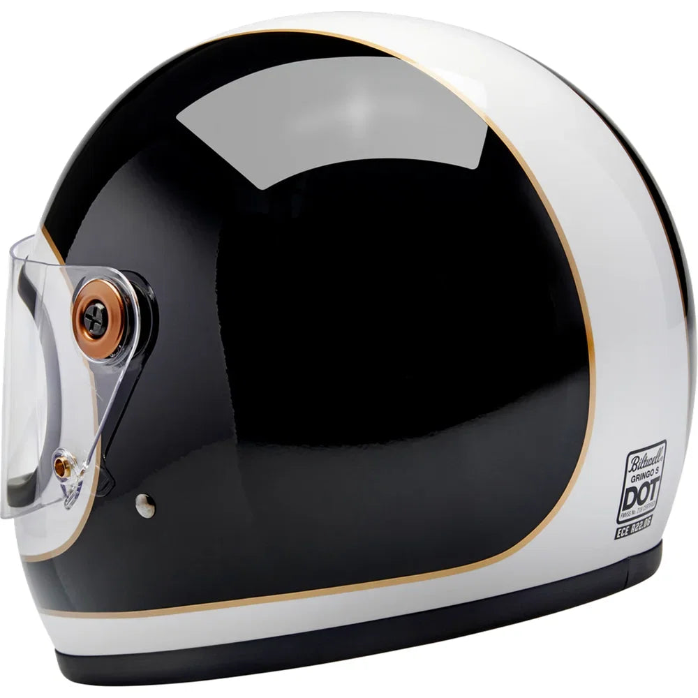 Casco gringo s tracker blanco brillo/negro