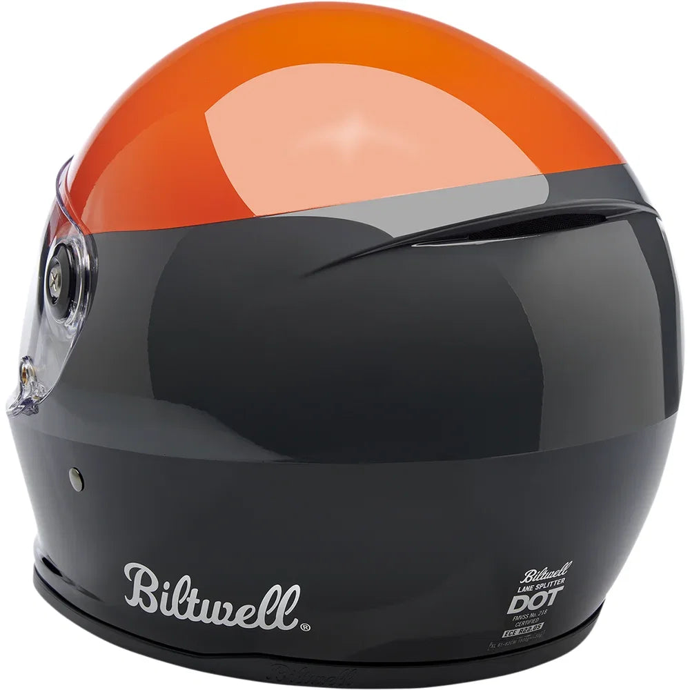 Casco lane splitter podium naranja brillo/gris/negro