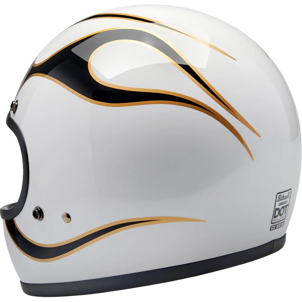 Casco gringo blanco/negro