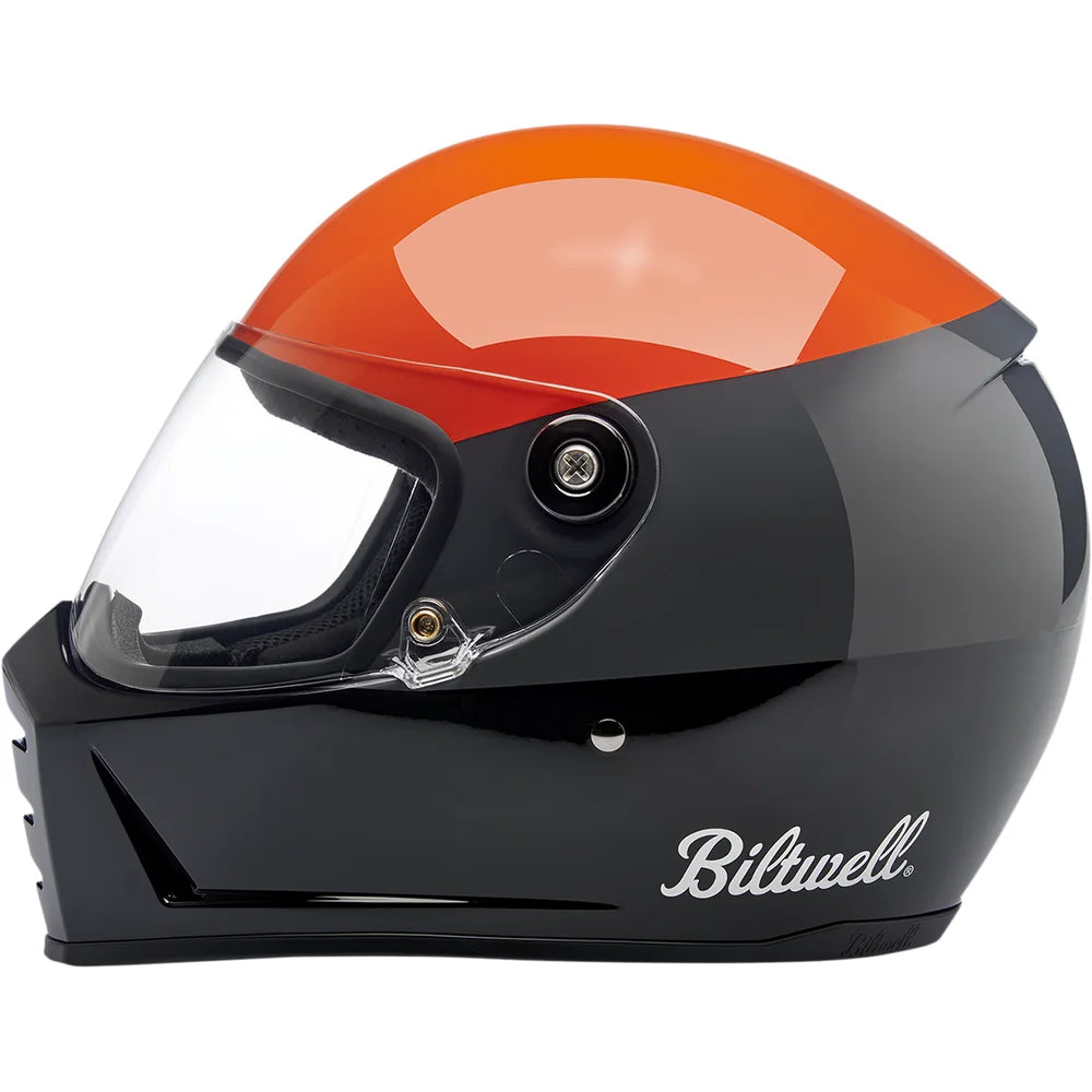 Casco lane splitter podium naranja brillo/gris/negro