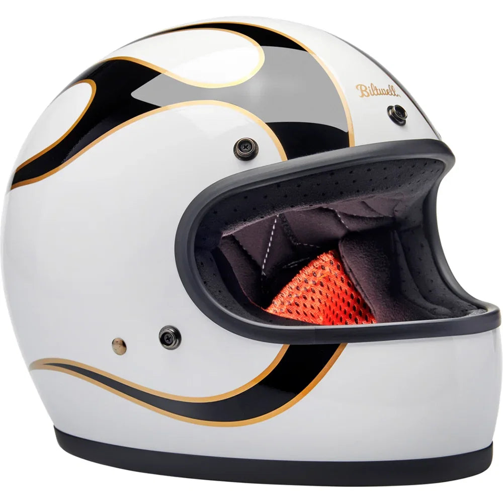 Casco gringo blanco/negro