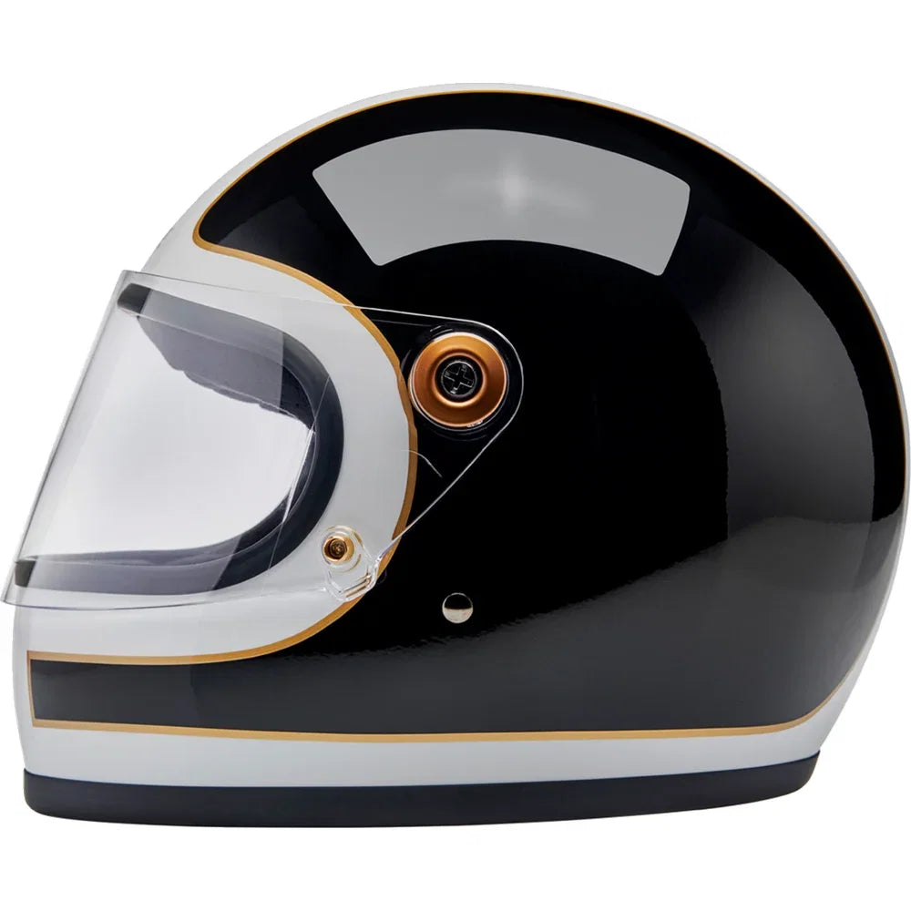 Casco gringo s tracker blanco brillo/negro