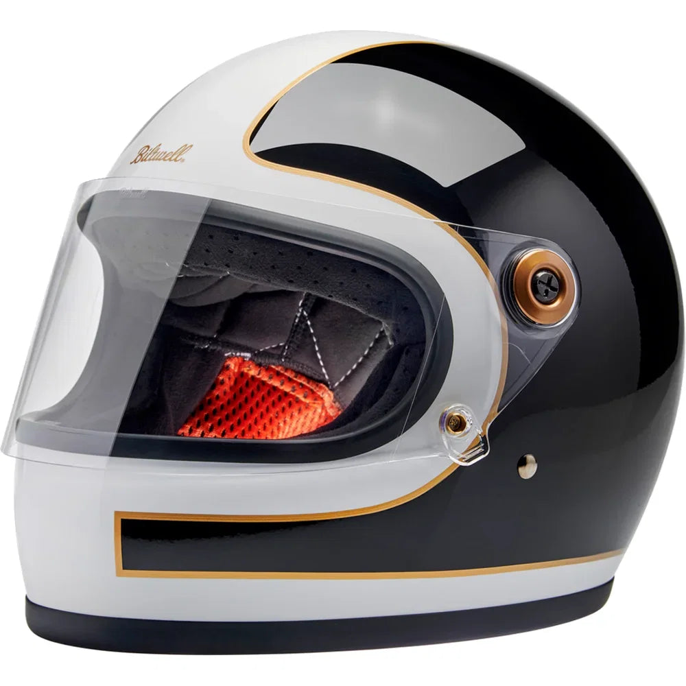Casco gringo s tracker blanco brillo/negro