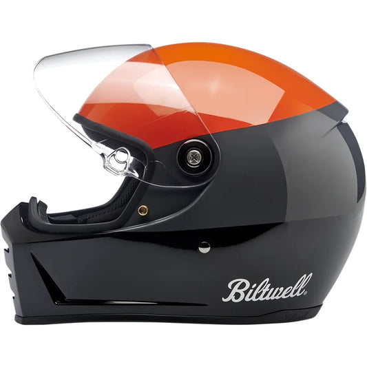 Casco lane splitter podium naranja brillo/gris/negro