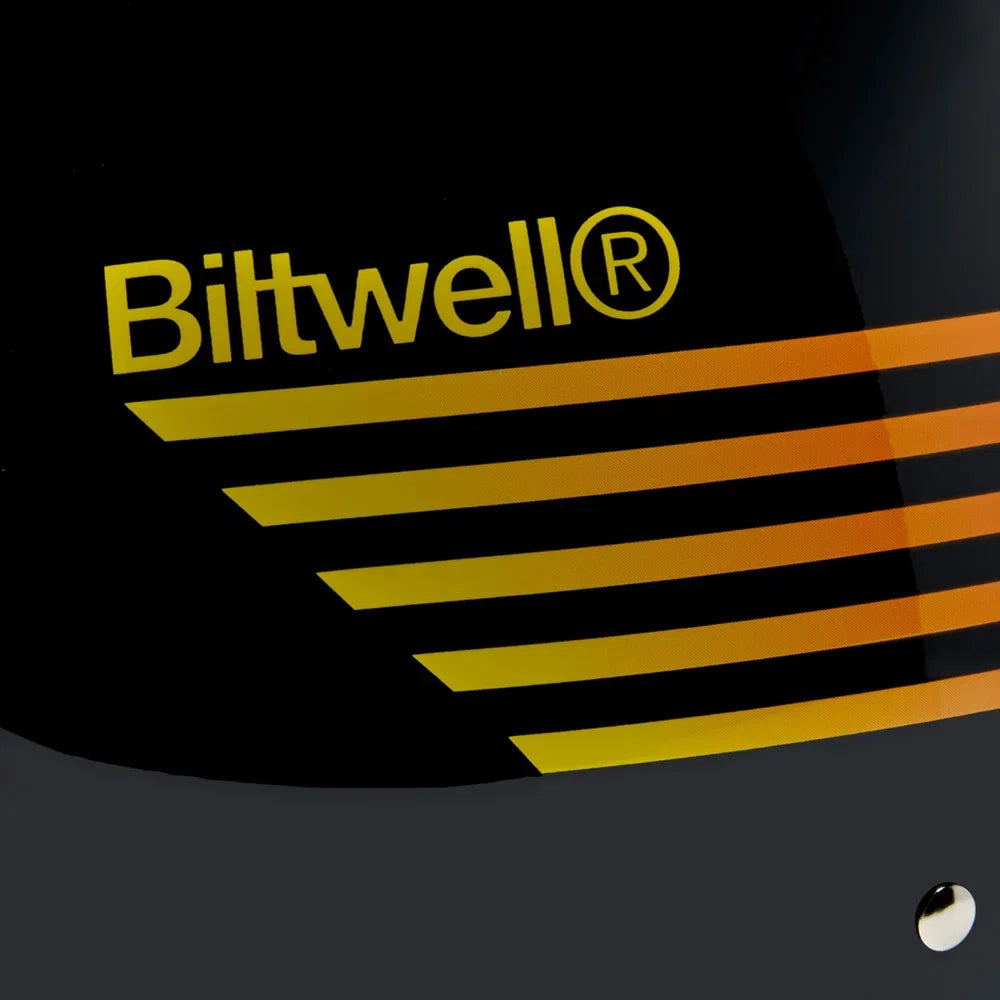 Casco bonanza lightspeed negro brillante/naranja/amarillo